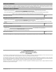 Form PHS-2988 Voucher for Reimbursement for Travel Dependence of Phs Commissioned Officers, Page 2