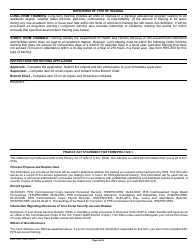 Form 1122-1 Application for Training for Phs Commissioned Personnel, Page 4