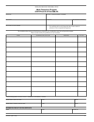 Document preview: Form PHS-6051 Certificate of Eligibles - Merit Promotion Program