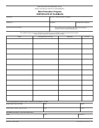 Document preview: Form PHS-6051-1 Certificate of Eligibles - Merit Promotion Program