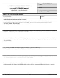 Form PHS-6364 Employee Invention Report