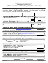 Document preview: Form PHS-7045 Temporary Lodging Expense (Tle) Computation Worksheet