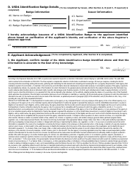 Form AD-1997 Request for Usda Identification (Id) Badge, Page 2