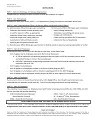 DOE HQ Form 3293.1 Headquarters Employee Final Separation Clearance, Page 2