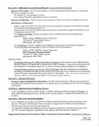 Instructions for Form AD-1997 Request for Usda Identification (Id) Badge, Page 2