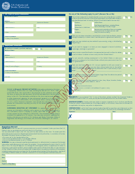 Sample CBP Form I-94W Nonimmigrant Visa Waiver Arrival/Departure Record, Page 2