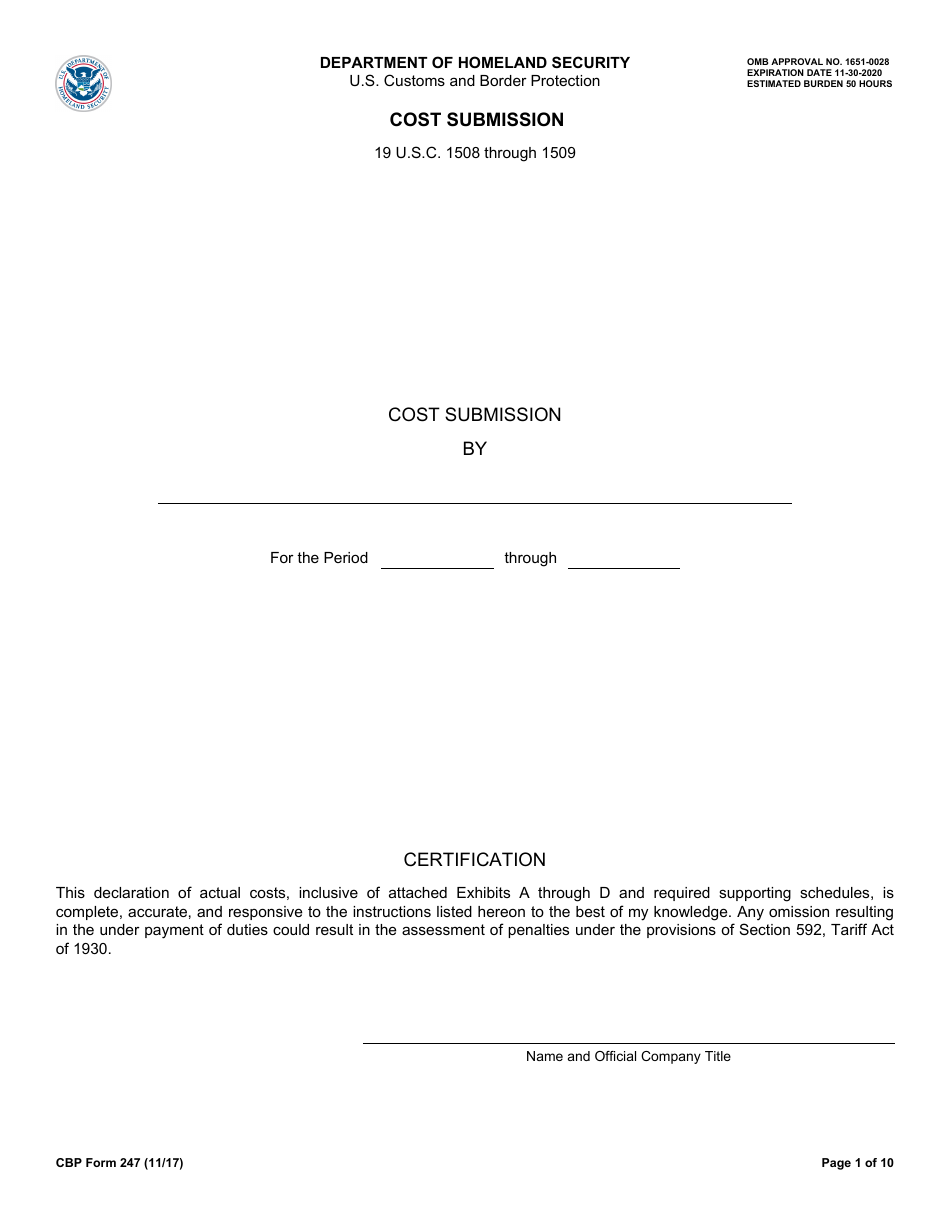 CBP Form 247 - Fill Out, Sign Online and Download Fillable PDF ...