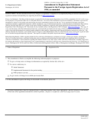 Form NSD-5 &quot;Amendment to Registration Statement Pursuant to the Foreign Agents Registration Act of 1938&quot;