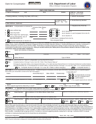 Document preview: Form CA-7 Claim for Compensation