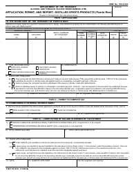TTB Form 5110.51 &quot;Application, Permit, and Report- Distilled Spirits Products (Puerto Rico)&quot;