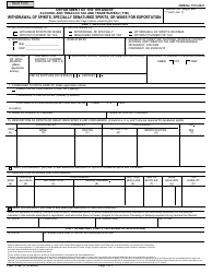 TTB Form 5100.11 &quot;Withdrawal of Spirits, Specially Denatured Spirits, or Wines for Exportation&quot;