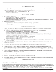 TTB Form 5130.25 Brewer&#039;s Collateral Bond, Page 2
