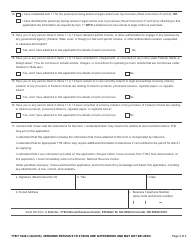 TTB Form 5200.3 Application for Permit to Manufacture Tobacco Products or Processed Tobacco or to Operate an Export Warehouse, Page 3
