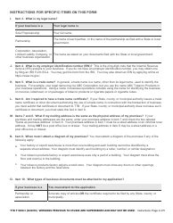 TTB Form 5200.3 Application for Permit to Manufacture Tobacco Products or Processed Tobacco or to Operate an Export Warehouse, Page 5