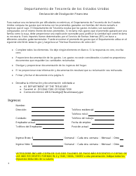 Document preview: Declaracion De Divulgacion Financiera (Spanish)