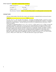 Financial Disclosure Statement, Page 6