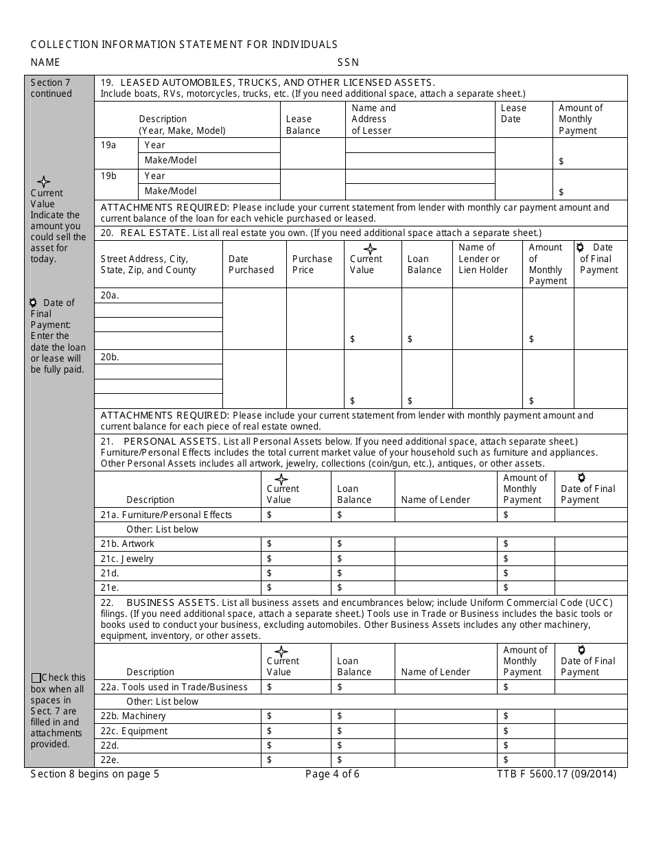 TTB Form 5600.17 - Fill Out, Sign Online and Download Fillable PDF ...