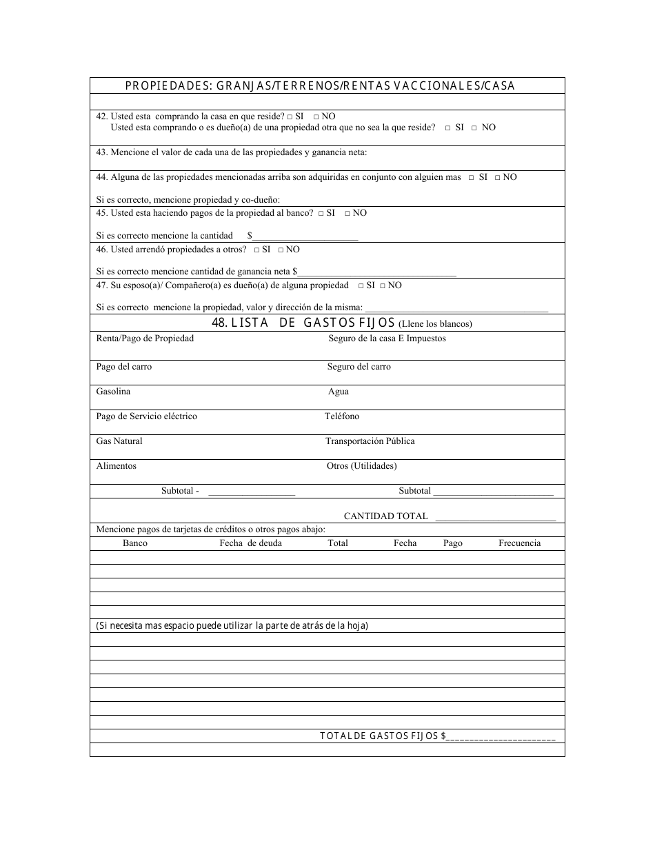 Estado Financiero Personal (Spanish), Page 3