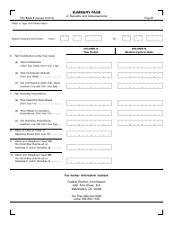 FEC Form 3 Report of Receipts and Disbursements for an Authorized Committee, Page 2