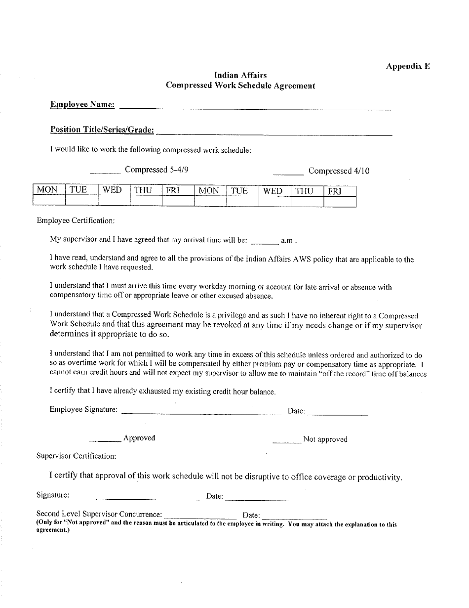 employee-work-schedule-agreement-template