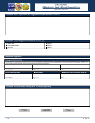 Obligation in Expired Fund Request Form, Page 2
