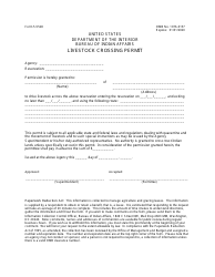 Document preview: BIA Form 5-5528 Livestock Crossing Permit
