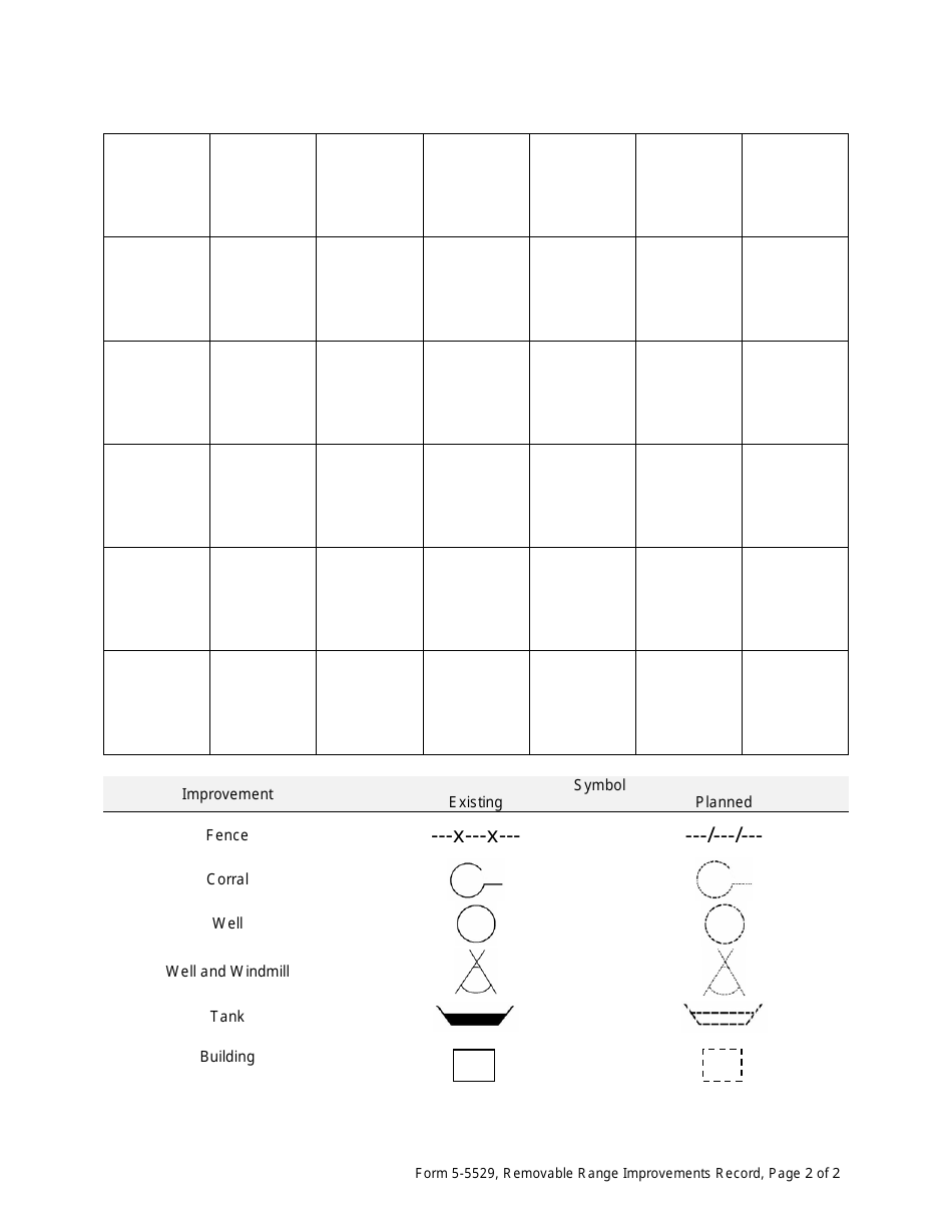 BIA Form 5-5529 Removable Range Improvements Records, Page 2