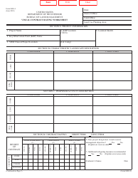 BLM Form 8400-4 &quot;Visual Contrast Rating Worksheet&quot;