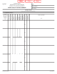 Document preview: BLM Form 8400-5 Scenic Quality Rating Summary