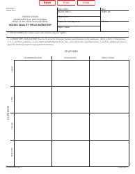 BLM Form 8400-1 &quot;Scenic Quality Field Inventory&quot;