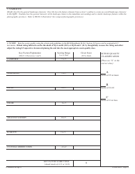 BLM Form 8400-1 Scenic Quality Field Inventory, Page 2