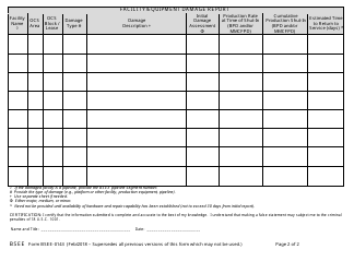 Form BSEE-0143 Facility/Equipment Damage Report, Page 2