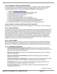 Instructions for Form FDA1571 Investigational New Drug Application (Ind), Page 2