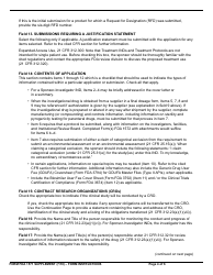 Instructions for Form FDA1571 Investigational New Drug Application (Ind), Page 4