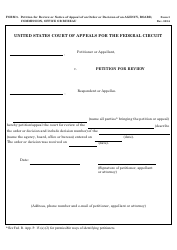 Document preview: Form 5 Petition for Review or Appeal of an Order or Decision of an Agency, Board, Commission, or Officer