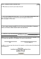 Form 11 Informal Brief (Mspb or Arbitrator Cases), Page 2