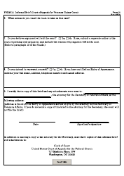 Form 13 Informal Brief (Court of Appeals for Veterans Claims Cases), Page 2