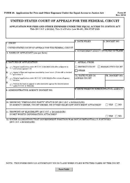 Form 20  Printable Pdf