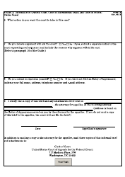 Form 12 Informal Brief (District Court, Court of International Trade, and Court of Federal Claims Cases), Page 2