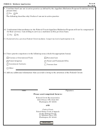 Form 25 Mediator Application, Page 3