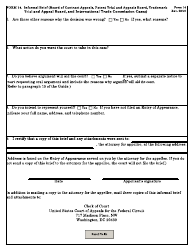 Form 14 Informal Brief (Board of Contract Appeals, Board of Patent Appeals and Interferences, Trademark Trial and Appeal Board, and International Trade Commission Cases), Page 2