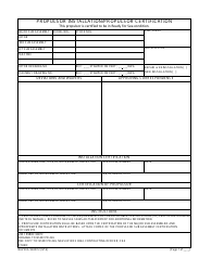 Document preview: Form NAVSEA9245/12 Propulsor Installation/Propulsor Certification