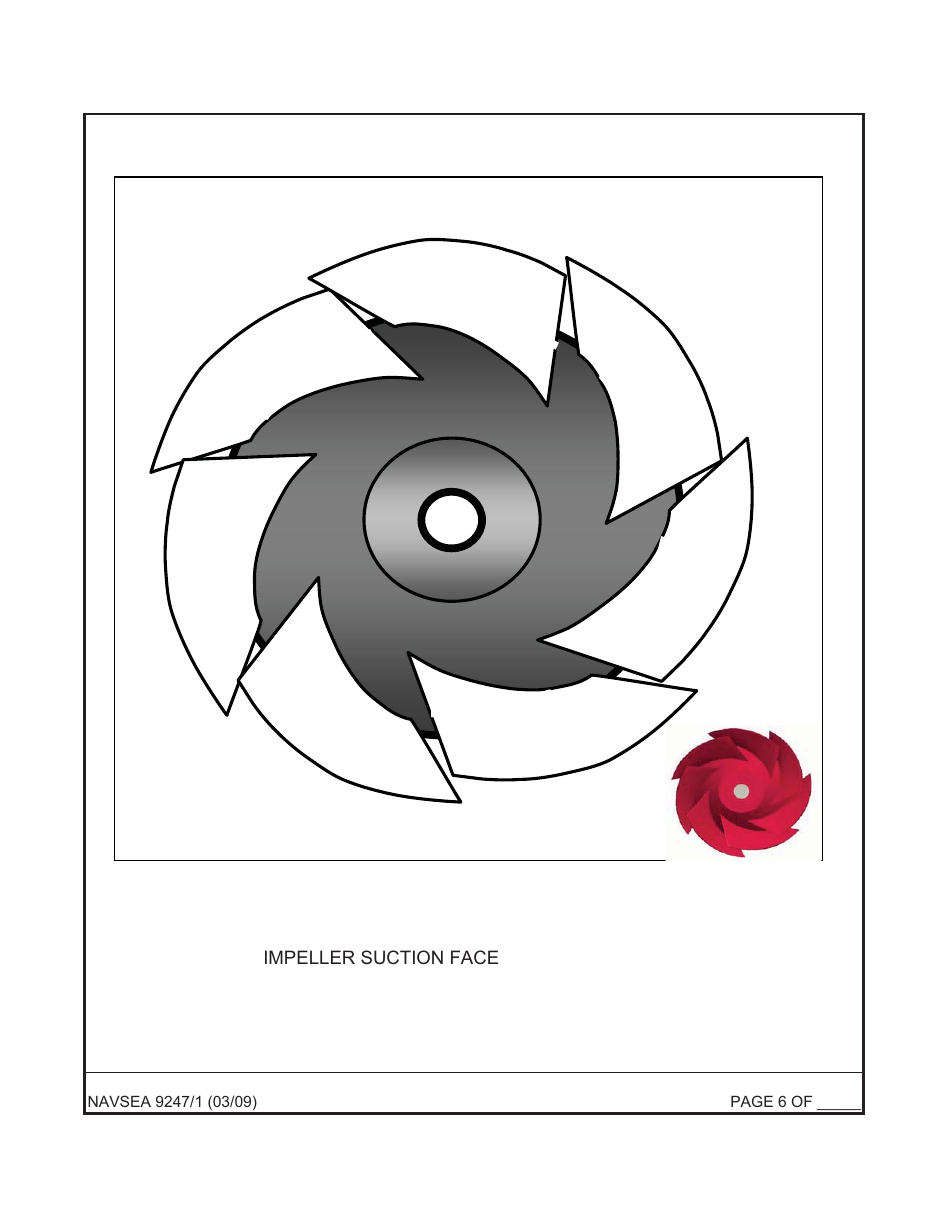 Form NAVSEA9247 / 1 Waterjet Visual Technical Inspection Report, Page 6