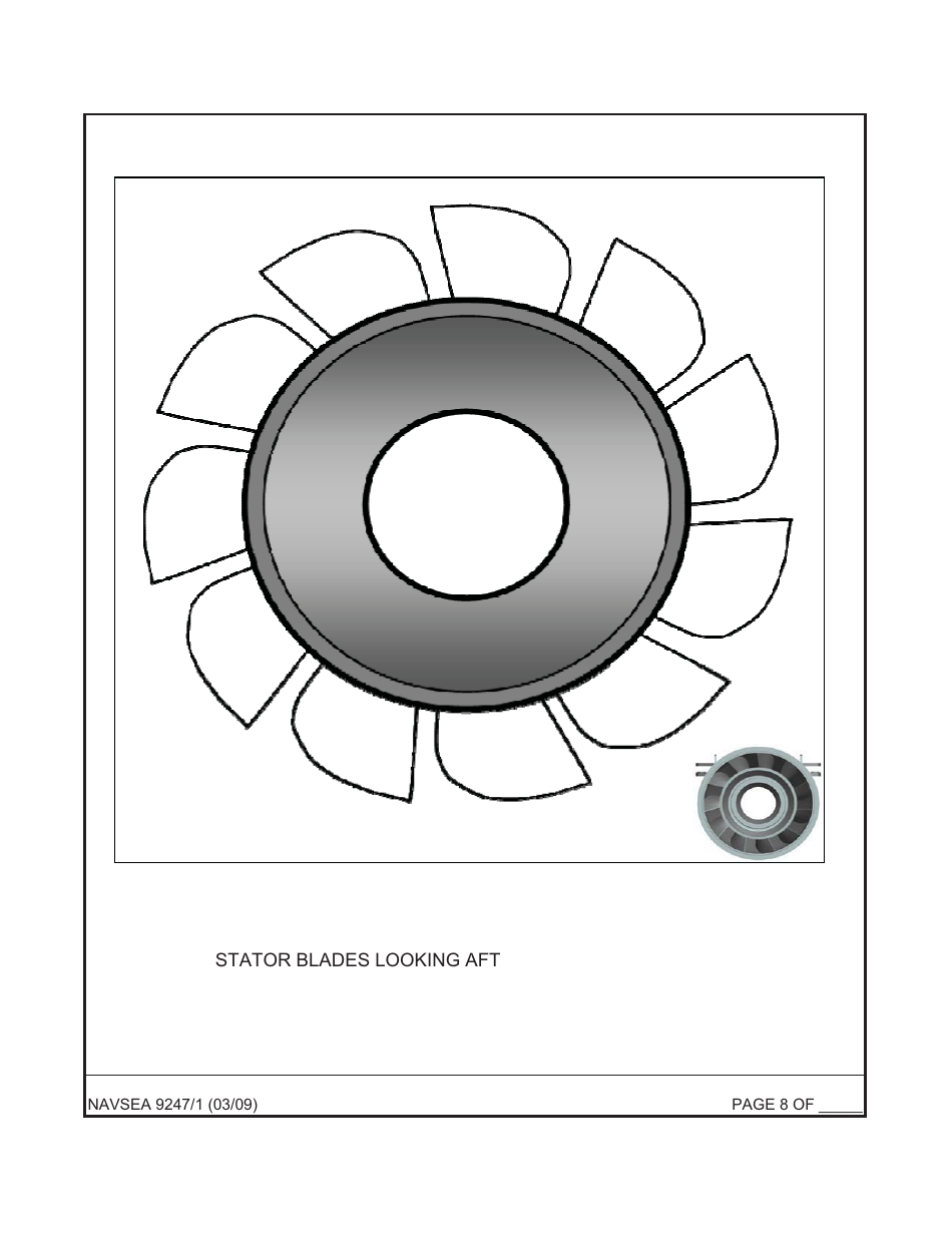 Form NAVSEA9247 / 1 Waterjet Visual Technical Inspection Report, Page 8