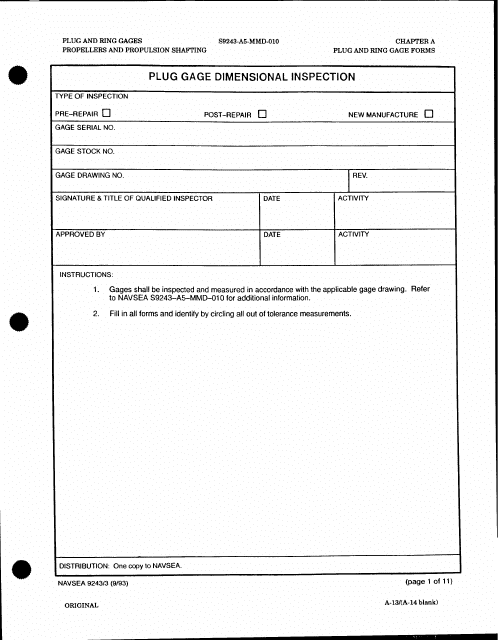 Form NAVSEA9243/3  Printable Pdf