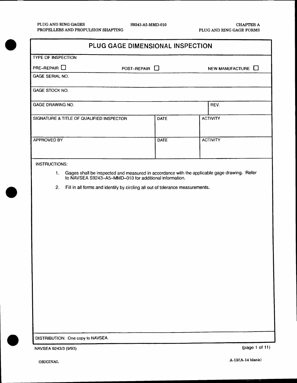 Form NAVSEA9243/3 - Fill Out, Sign Online and Download Printable PDF ...