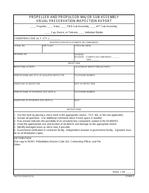 Form NAVSEA9245/2  Printable Pdf