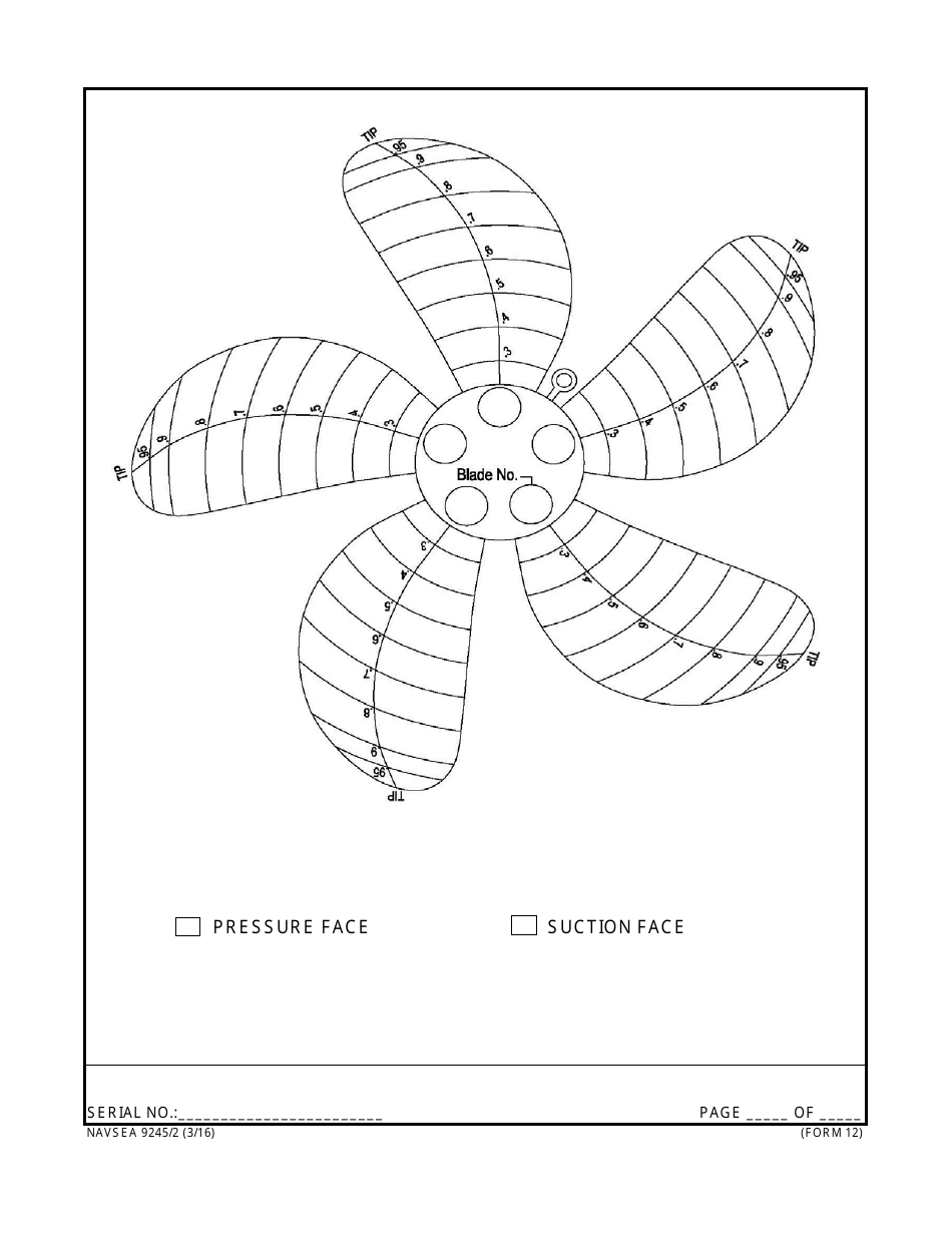 Form NAVSEA9245 / 2 Propeller and Propulsor Major Sub Assembly Visual Preservation Inspection Report, Page 12