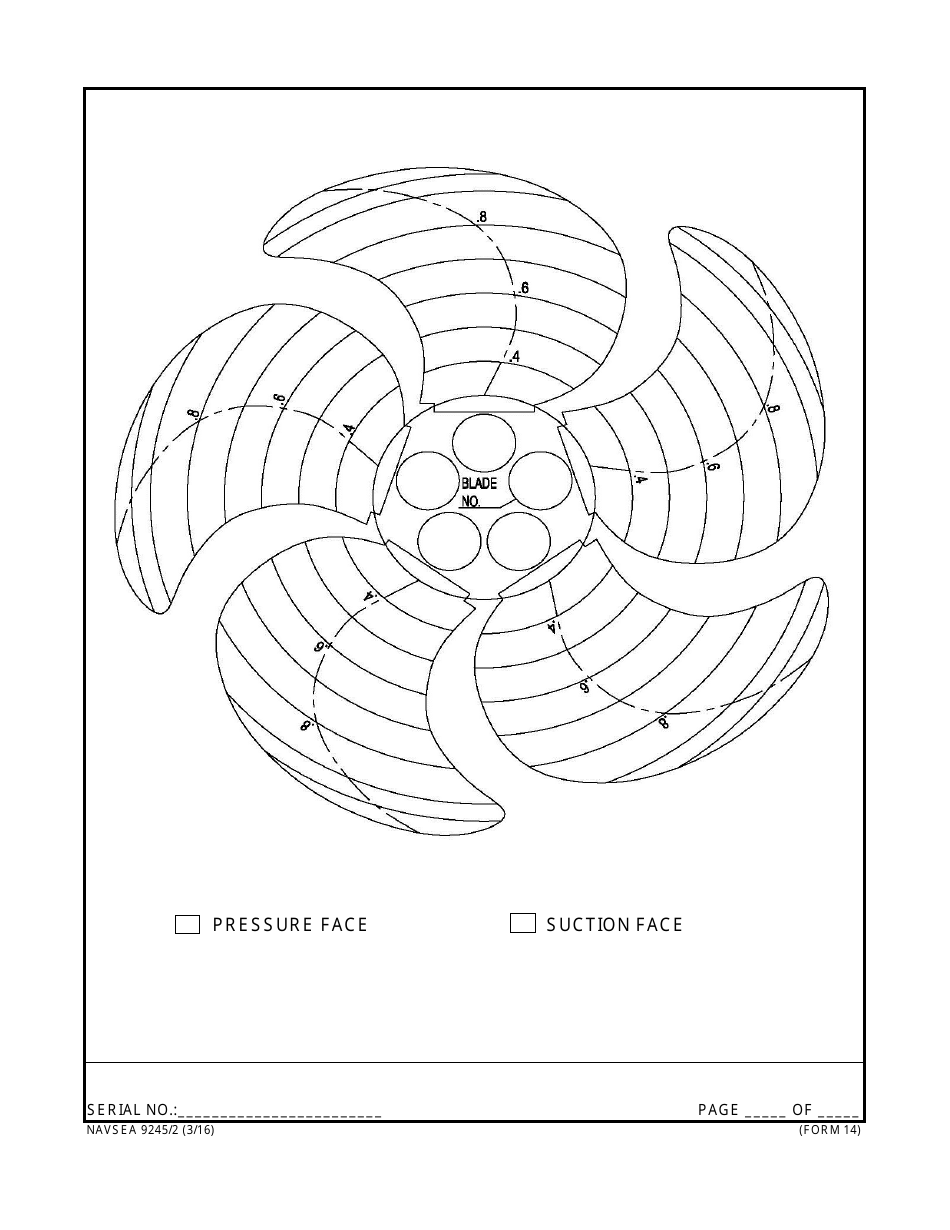 Form NAVSEA9245 / 2 Propeller and Propulsor Major Sub Assembly Visual Preservation Inspection Report, Page 14