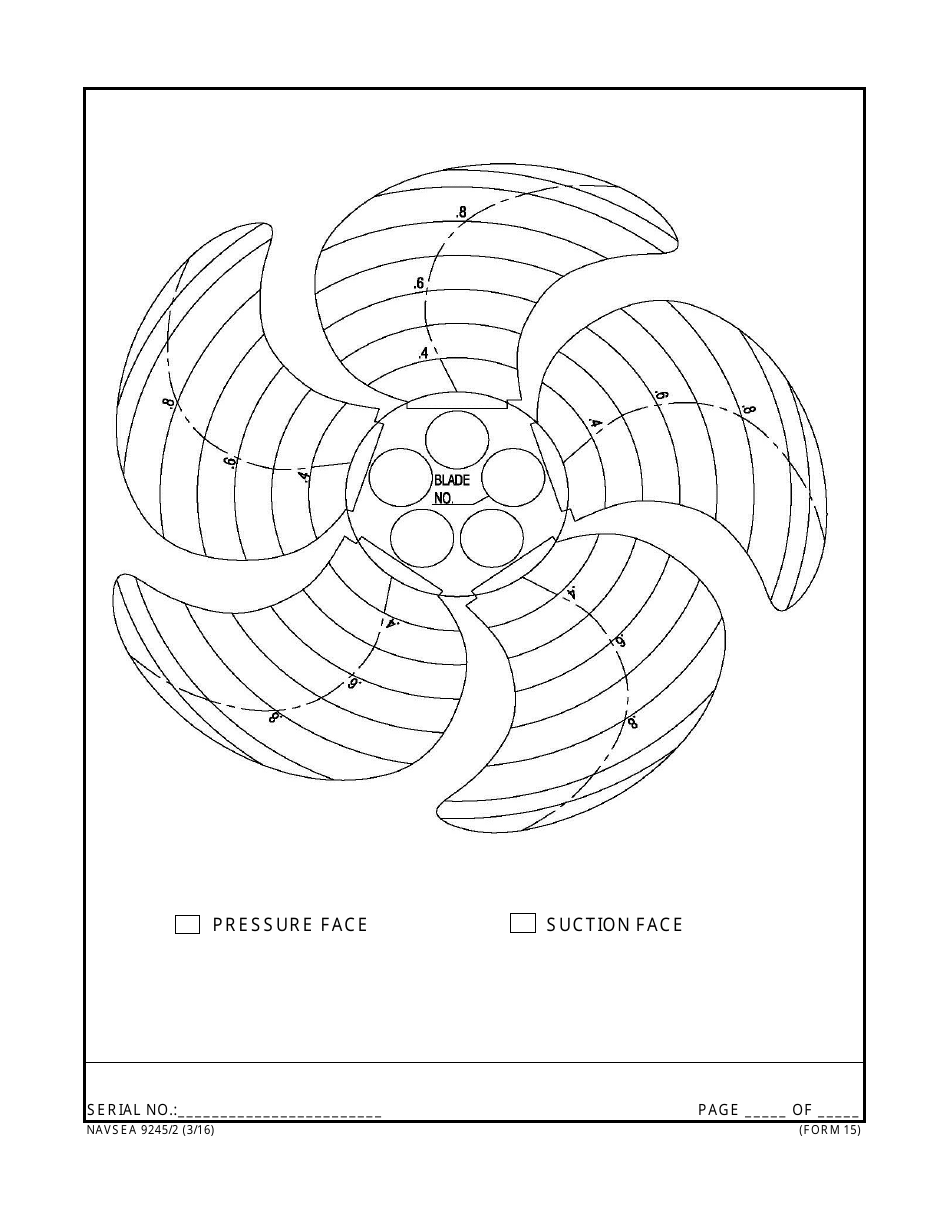 Form NAVSEA9245 / 2 Propeller and Propulsor Major Sub Assembly Visual Preservation Inspection Report, Page 15
